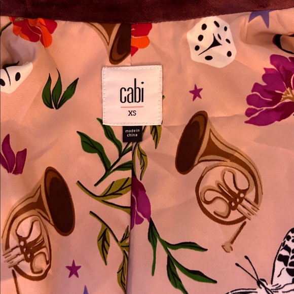 Cabi purple velvet single button  jacket sz XS like new! - Picture 5 of 5